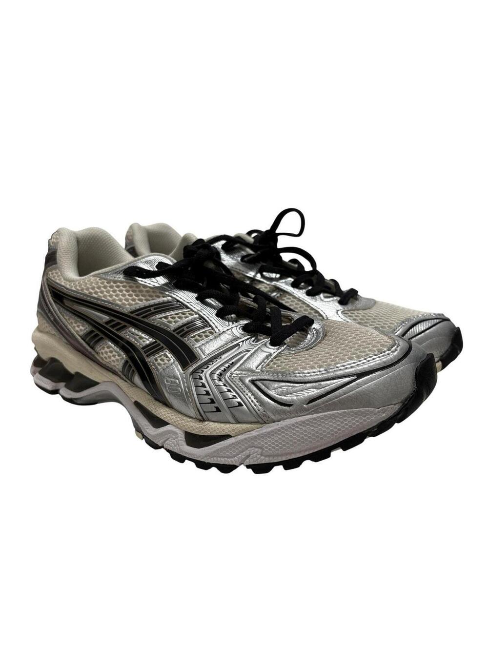 ASICS Gel Kayano 14 Running Shoes Athletic Sneakers Cream Black Size 8.5